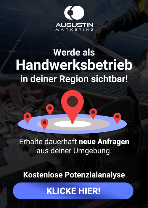Anzeige Regionale Sichtbarkeit als Handwerksbetrieb