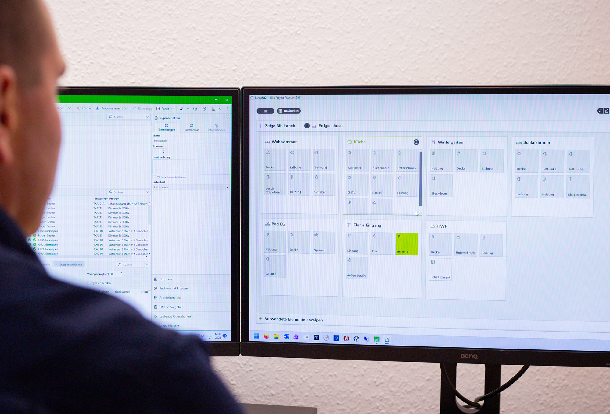 Bei der Planung moderner Gebäudetechnik werden sämtliche Funktionen frühzeitig berücksichtigt. So entstehen durchdachte Konzepte für Smart Home, Beleuchtung und Energiemanagement.